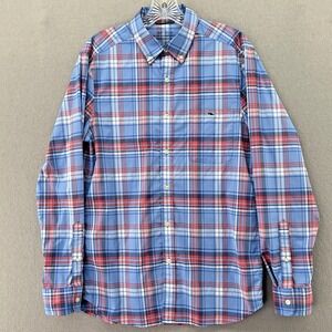 Vineyard Vines Mens OTG On-The-Go Performance Plaid Button Down Shirt Size Small